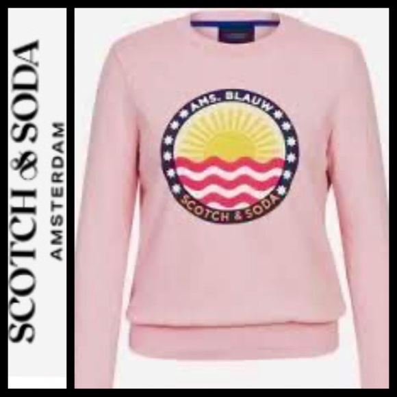 NWOT Scotch & Soda Amsterdams Blauw Sweatshirt - Picture 1 of 7